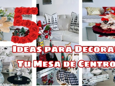 5 Centros de Mesa Navideños. Ideas para decorar Navidad 2022.  5 Christmas Centerpieces