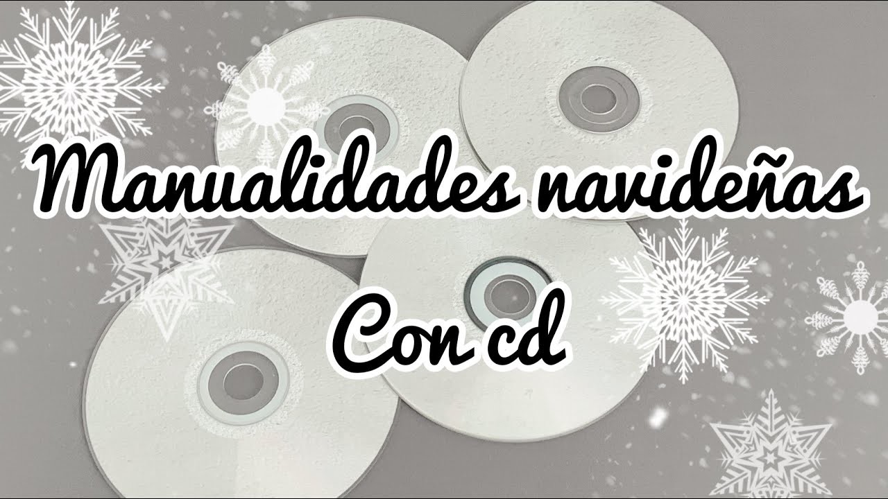 Busca CDs antiguos por tu casa y haz decoraciones para navidad - recopilación