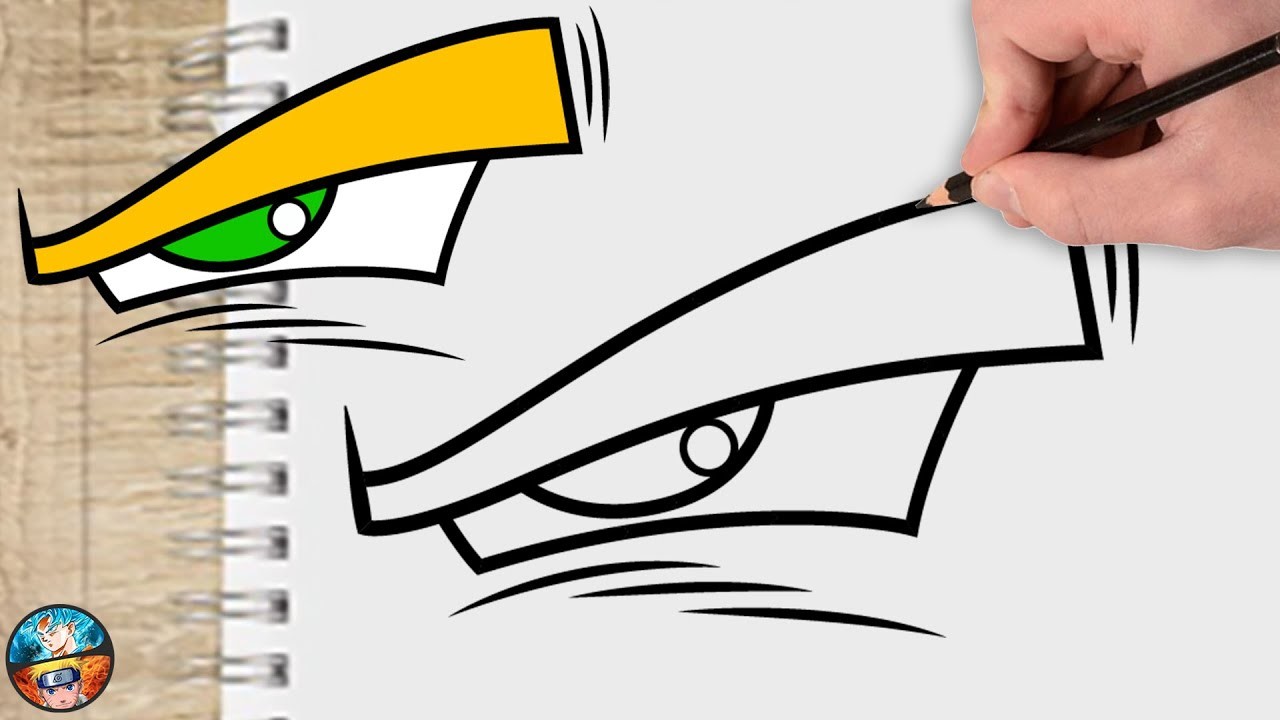 COMO DIBUJAR EL OJO DE GOKU SUPER SAIYAN ( Dibujos Anime ) How to draw the EYE OF GOKU