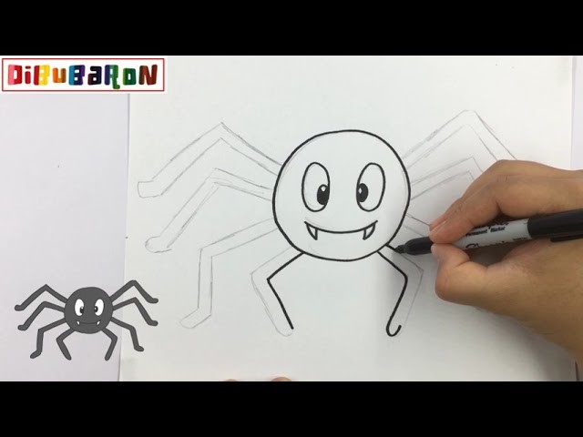 Cómo dibujar una araña para Halloween | Dibujos de Halloween