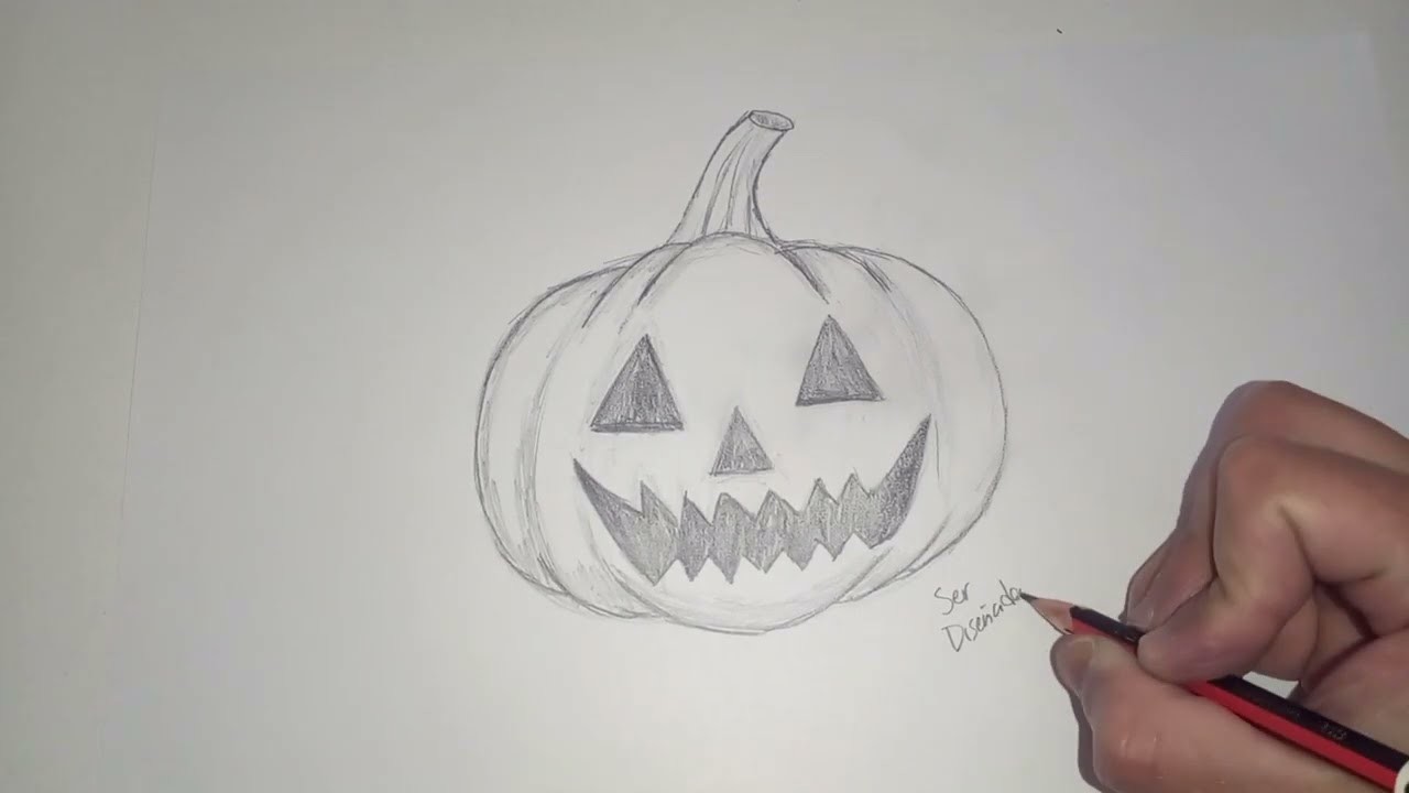 Como Dibujar una Calabaza de Halloween