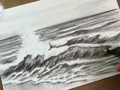 Dibuja un Mar Impresionante con Lápiz
