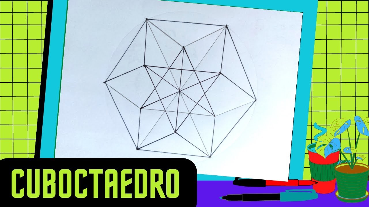 Geometria Sagrada: Como Dibujar Un Cuboctaedro A Lapiz