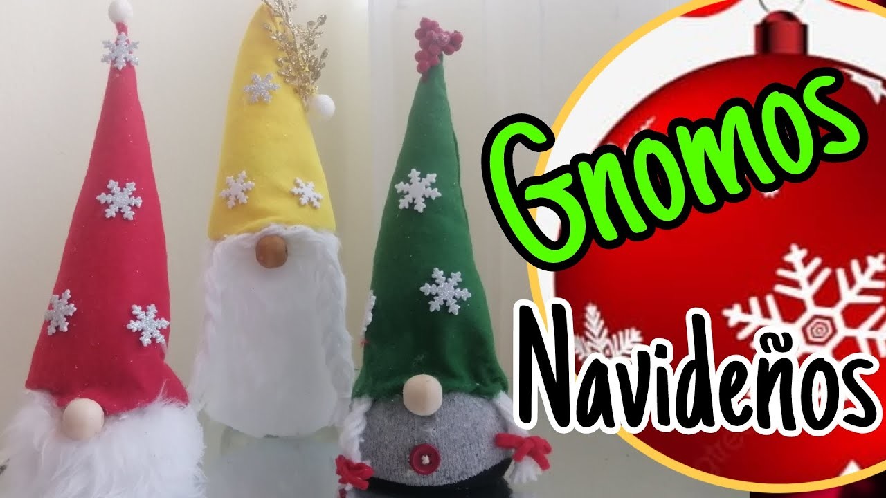 Gnomos Navideños ✨????Tendencias para esta Navidad 2022.Como hacer Gnomos.Ideas Navideñas.