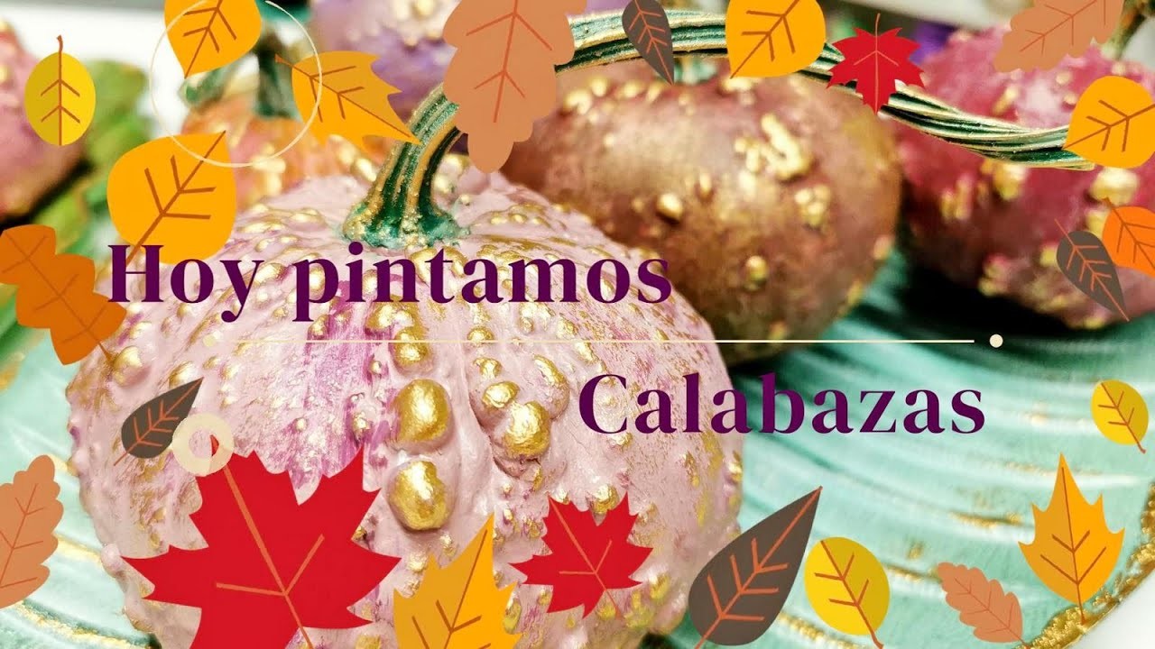 Reciclo unas calabazas con mucho glamour