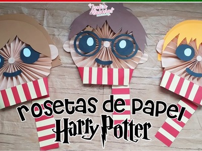 Rosetas de papel de Harry Potter - adornos de papel