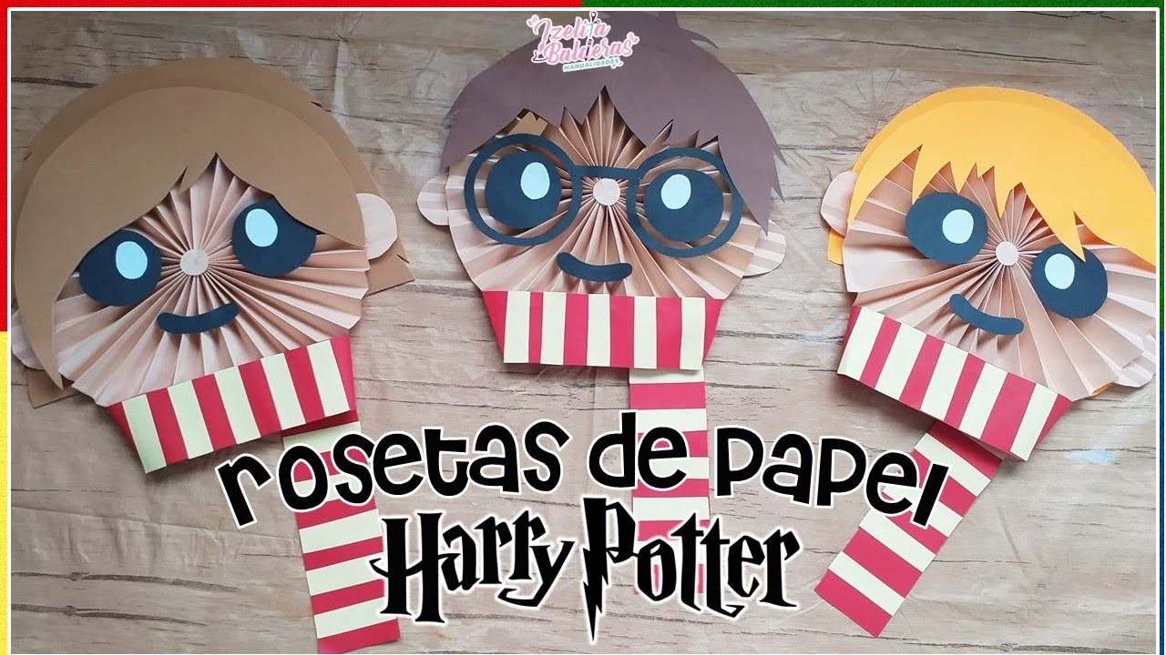 Rosetas de papel de Harry Potter - adornos de papel