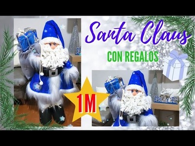 Santa Claus con regalos 1M de alto | tutorial