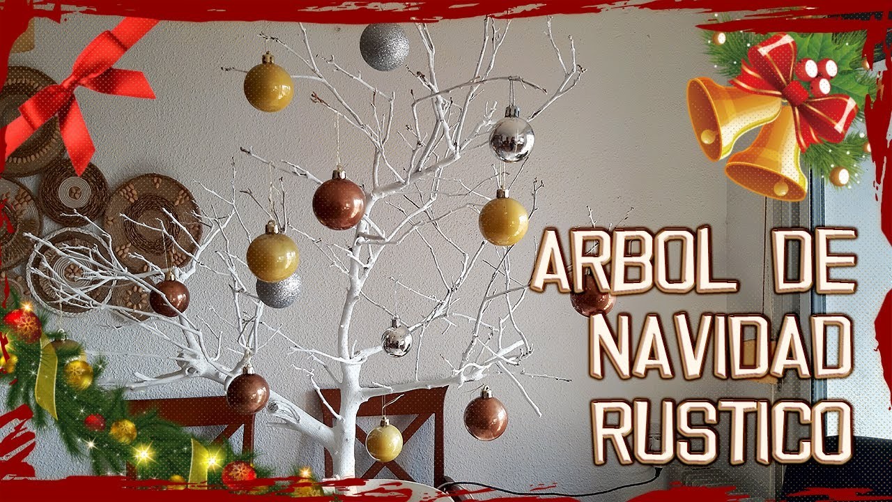 Árbol de Navidad Rústico - Muy Simple y Rápido