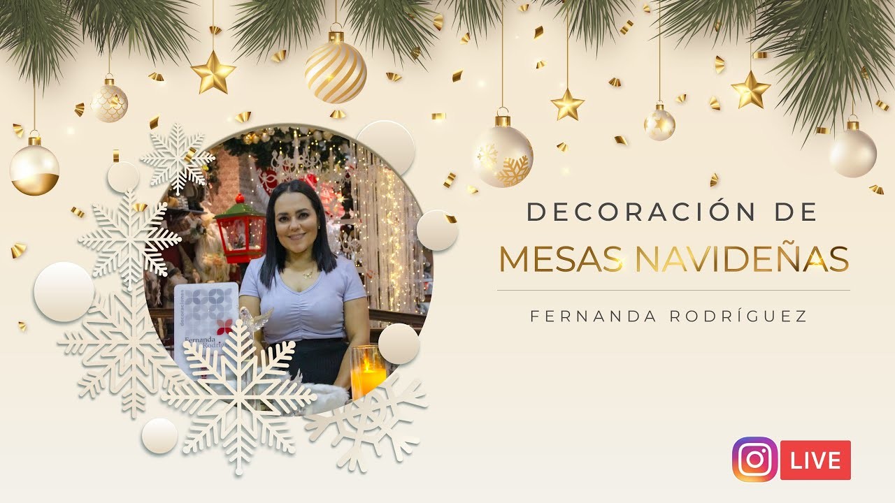Decoración de mesa navideña - Fernanda Rodríguez