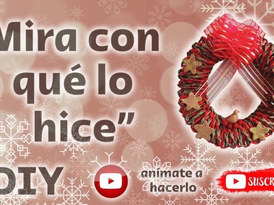 ???? Intenta hacer esta bonita CORONA para esta NAVIDAD 2022 DIY