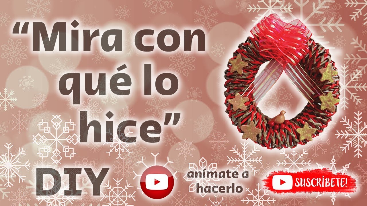 ???? Intenta hacer esta bonita CORONA para esta NAVIDAD 2022 DIY