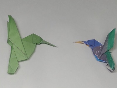 Colibrí de origami paso a paso (Michael laffose)