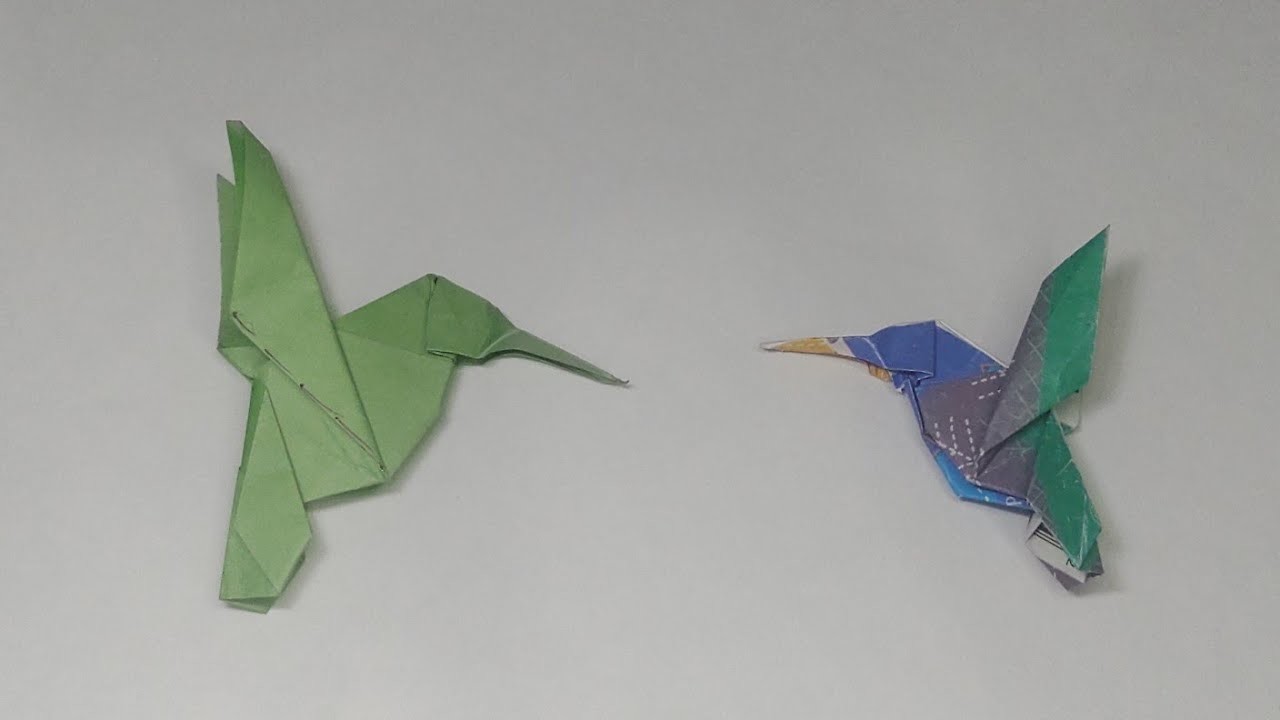 Colibrí de origami paso a paso (Michael laffose)