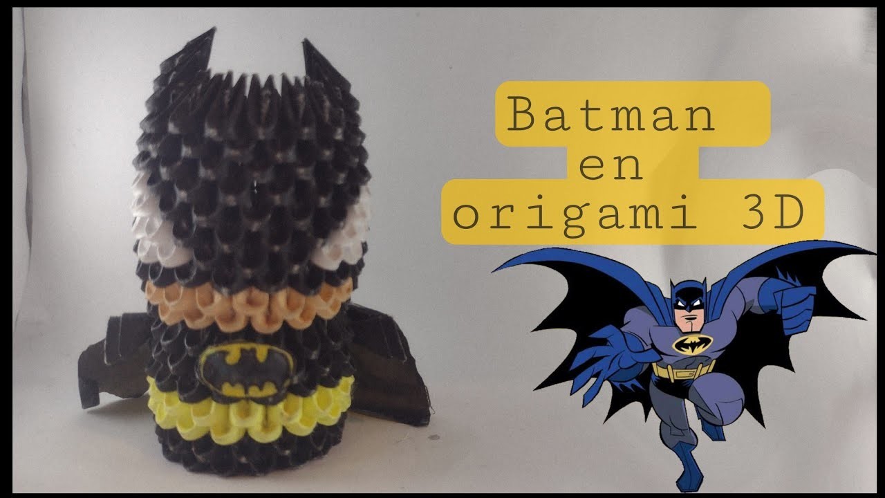 Como hacer a Batman en origami 3D| Carol Sandoval