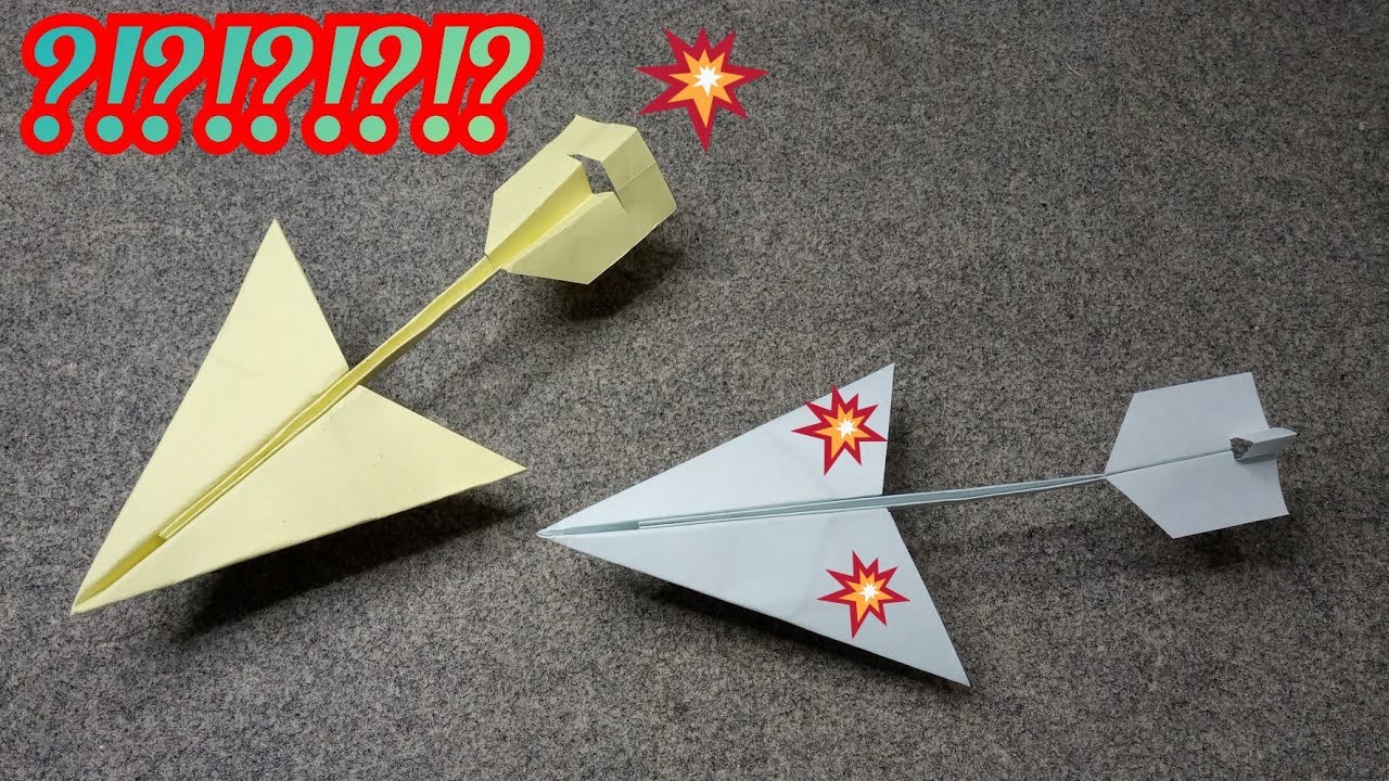 Como hacer un avion de papel que vuela mucho y lejos |  como fazer aviao de papel que voa muito