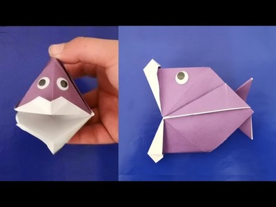Cómo hacer un Pez ???? 3D de Papel, Pez de Origami 3D