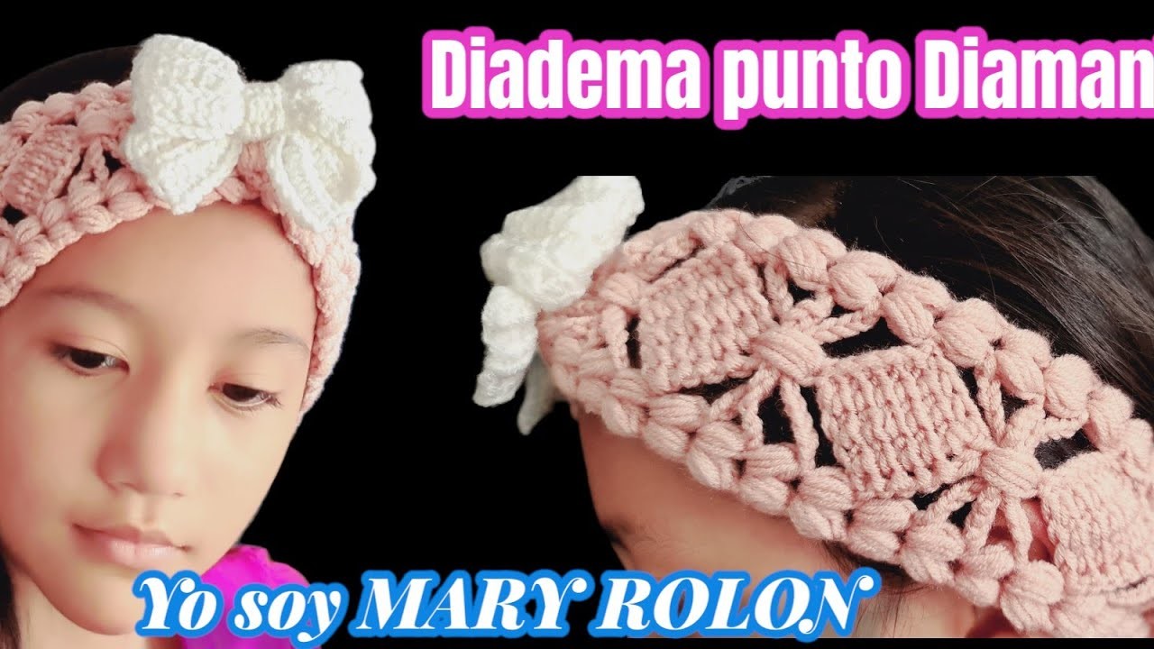 TEJI Diadema vincha crochet  ganchillo paso a paso fácil y rápido TODO EN CROCHET yo soy MARY ROLON