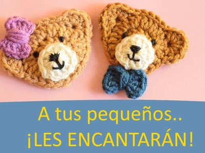 ????APLICACIÓN DE OSITOS A CROCHET-BONITOS, FÁCIL, RÁPIDO PASO A PASO||Cute,Easy Crochet Bear applique