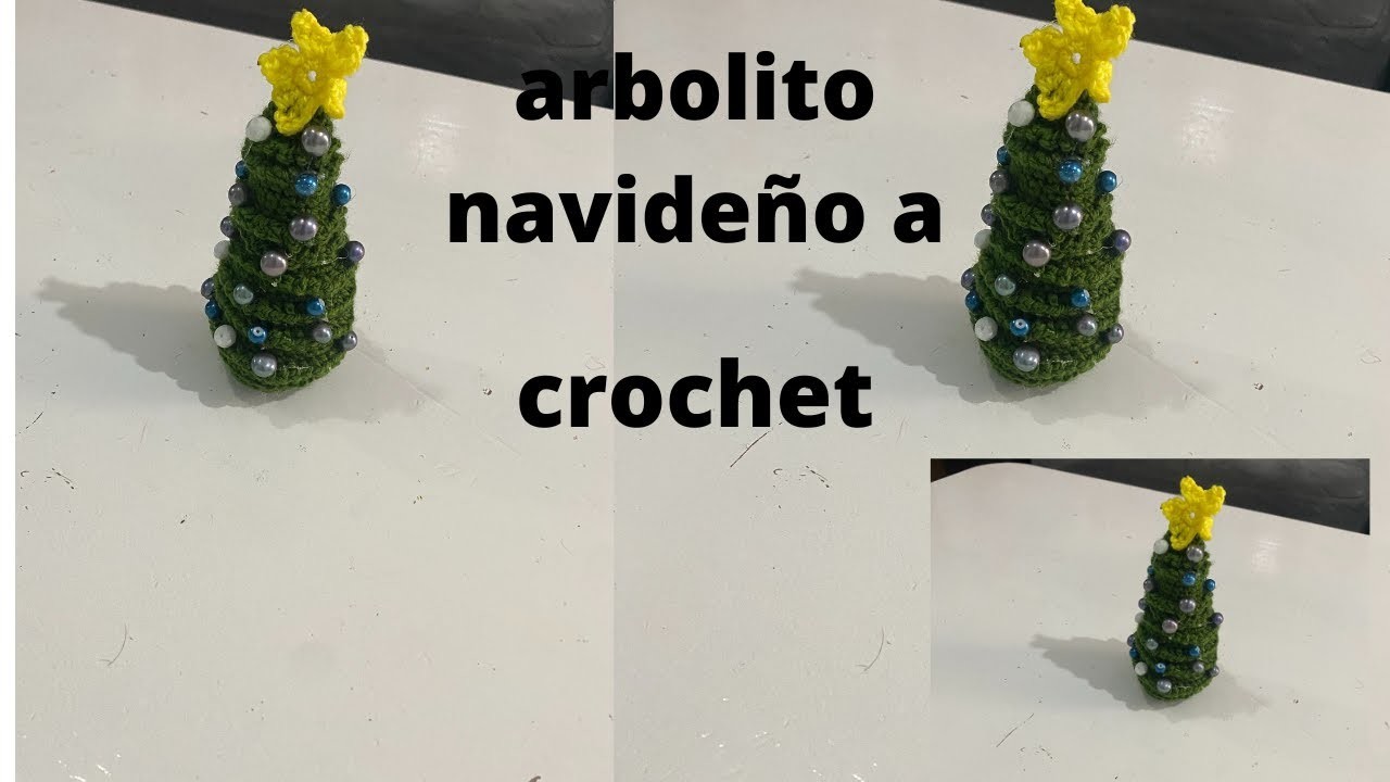 Arbolito Navideño  a Crochet.#arbolito paso a paso#.como tejer arbolito de navidad#creacionescarito