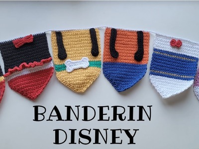 Banderines a crochet Disney - Mickey- 1.6