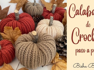 Como hacer Calabazas ???? a Crochet ???? decoración de Halloween. How to crochet halloween pumpkins