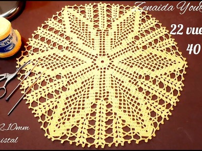 ????Como Tejer Carpeta Amarilla #Crochet #Zenaida