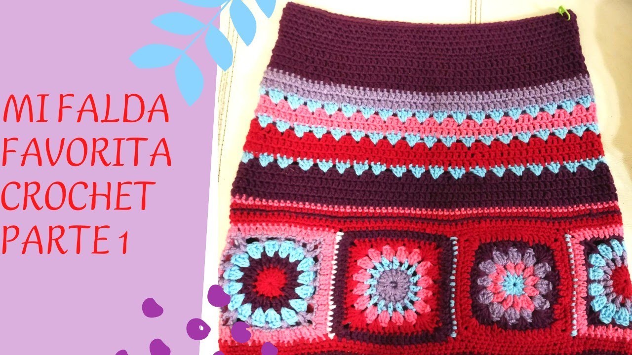 Mi FALDA Favorita a CROCHET ????????.parte 1. Proyecto Octubre .????