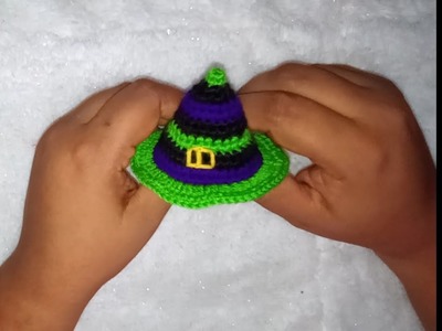 Pasó a paso tutorial gorro de bruja????????ha crochet amigurumi