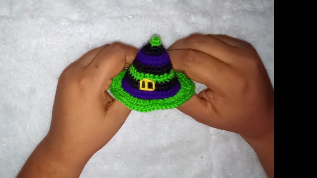 Pasó a paso tutorial gorro de bruja????????ha crochet amigurumi