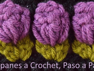 ????PRECIOSA PUNTADA CON TULIPANES CROCHET, fácil y Paso a Paso - BEAUTIFUL Crochet Tulips