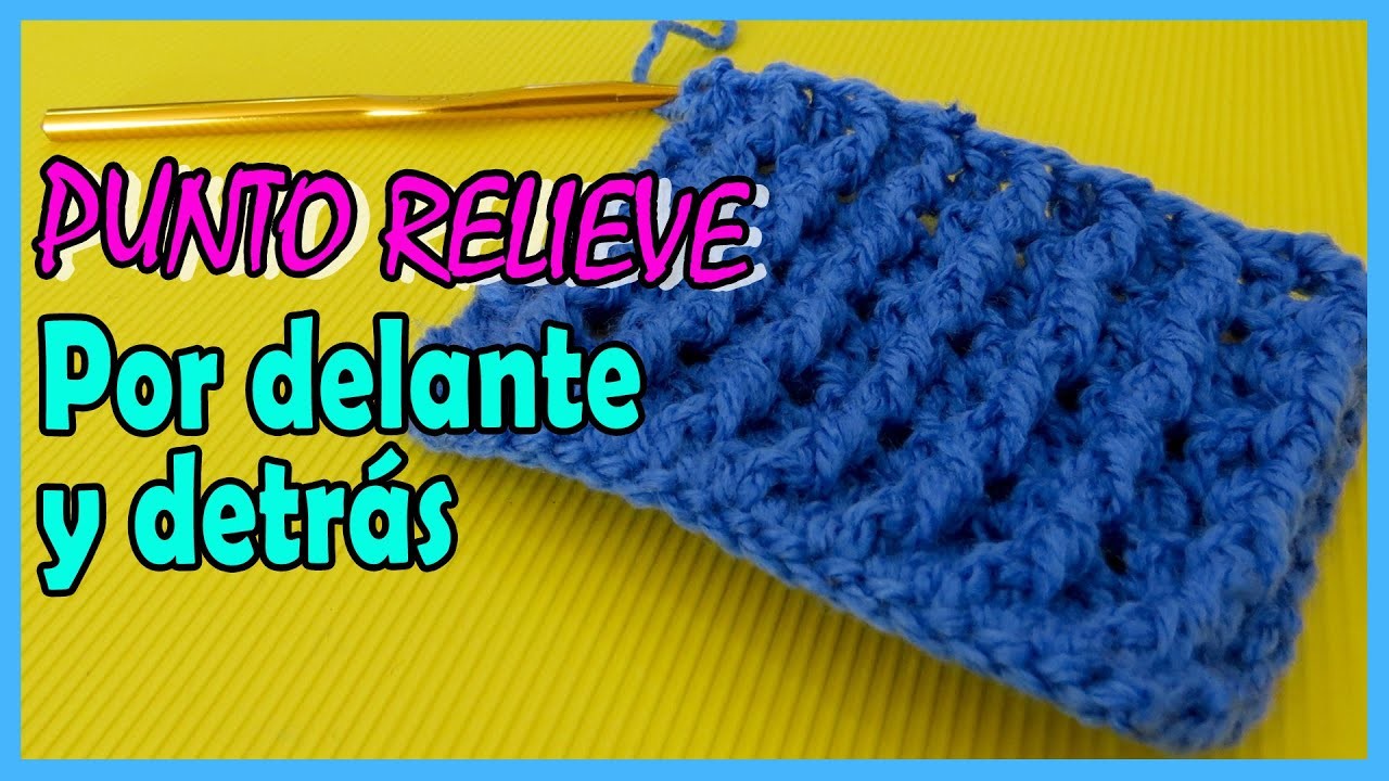 Punto RELIEVE Crochet Paso A Paso