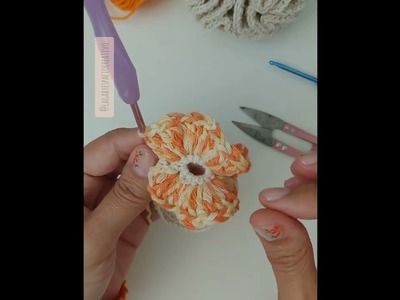 Tejemos una flor.esponja ecológica en Crochet.