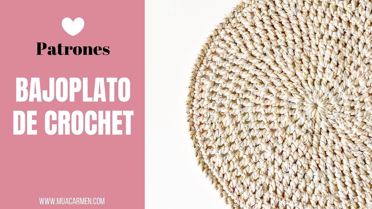 Tejer un bajoplato fácil de crochet | Tejer en Español