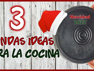 3 LINDAS IDEAS NAVIDEÑAS PARA LA COCINA -  Christmas crafts for the kitchen - Manualidades navideñas