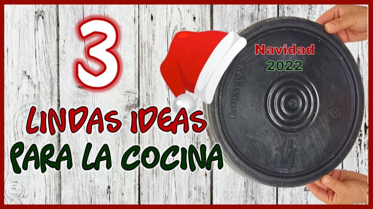 3 LINDAS IDEAS NAVIDEÑAS PARA LA COCINA -  Christmas crafts for the kitchen - Manualidades navideñas