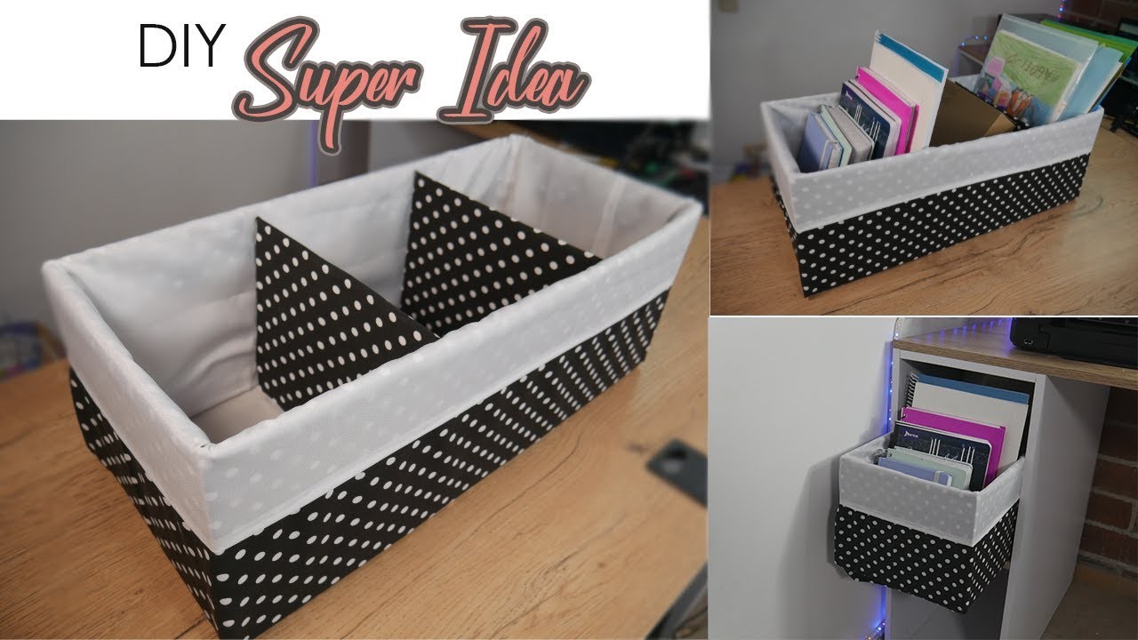 ✨COMO hacer CAJAS ORGANIZADORAS con CARTON forradas con TELA????. STORAGE BOX DIY. CARDBOARD ORGANIZER