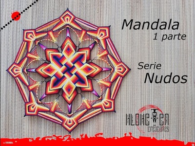 Ojo de dios ???? SERIE NUDOS!  parte 1 - yarn mandala tejido - handicraft