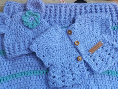 Saquito a crochet para bebe #tejidosbebe  #bebe