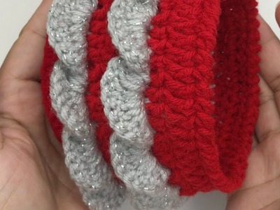 Wow!???? esto están bonito útil y fácil de hacer para decoración de navidad**¥#crochet #knitting