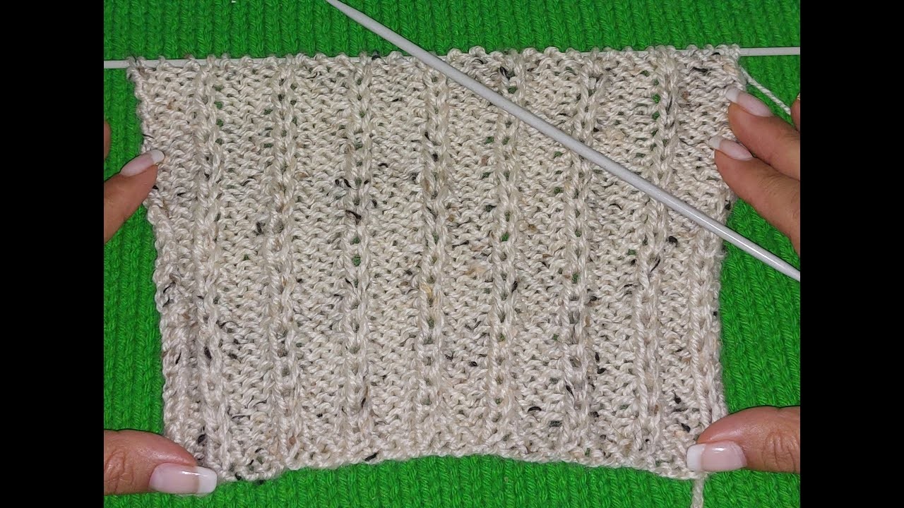 Como tejer con dos agujas Facil para principiantes