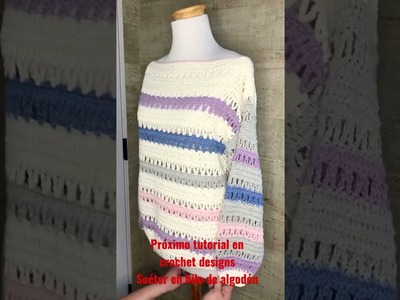 Cómo tejer suéter a crochet próximo tutorial #shorts #crochettutorial #comotejer