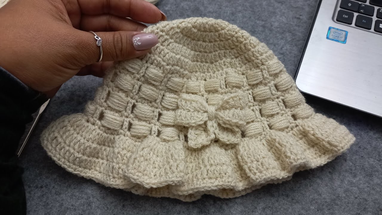 Sombrerito a crochet paso a paso.#gorritobebe #tejidosbebe