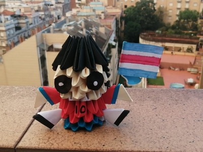 Tutorial jugador de fútbol de Costa Rica en origami 3d fácil #origami #costarica #futbol