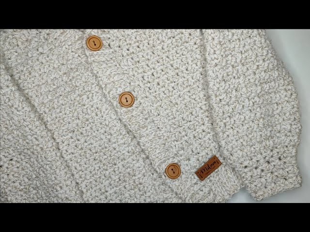 Chompa fácil de tejer a crochet en todas las tallas