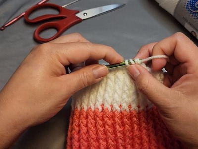 Como se teje Un Gorro a Crochet De Dos Colores