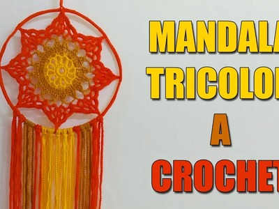 Como Tejer Mandala de 3 Colores a Crochet - Tutorial paso a paso.