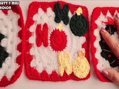 LLEGO EL CROCHET NAVIDEÑO! patrón de Granny Ho-ho-ho "Tutorial completo a crochet con Mary Rolón"