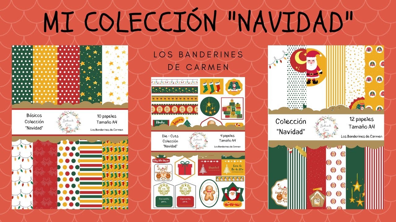 MI SEGUNDA COLECCIÓN: "NAVIDAD" #navidad #merrychristmas #christmas #jinglebells #scrapbook #crea