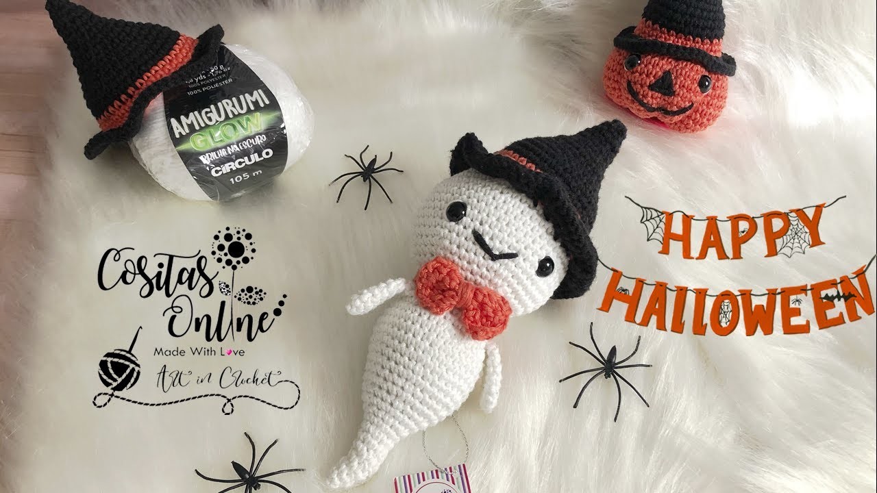 Tutorial Paso a Paso Fantasma Amigurumi PARTE 1. Ghost Amigurumi DIY Step by Step PART1 Crochet